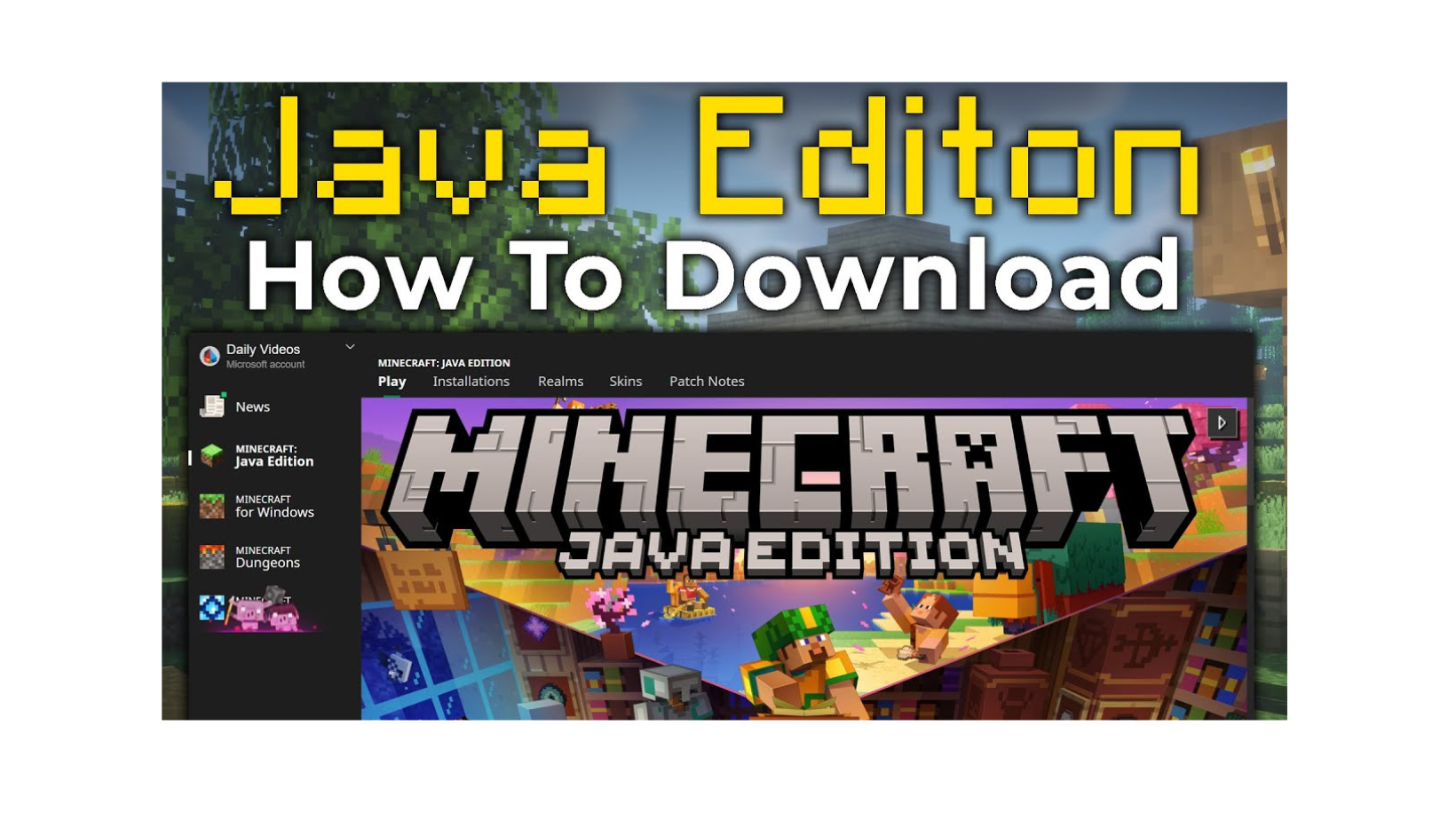 How to DOWNLOAD MINECRAFT ON PC (EASY METHOD) (JAVA EDITION) #minecraft